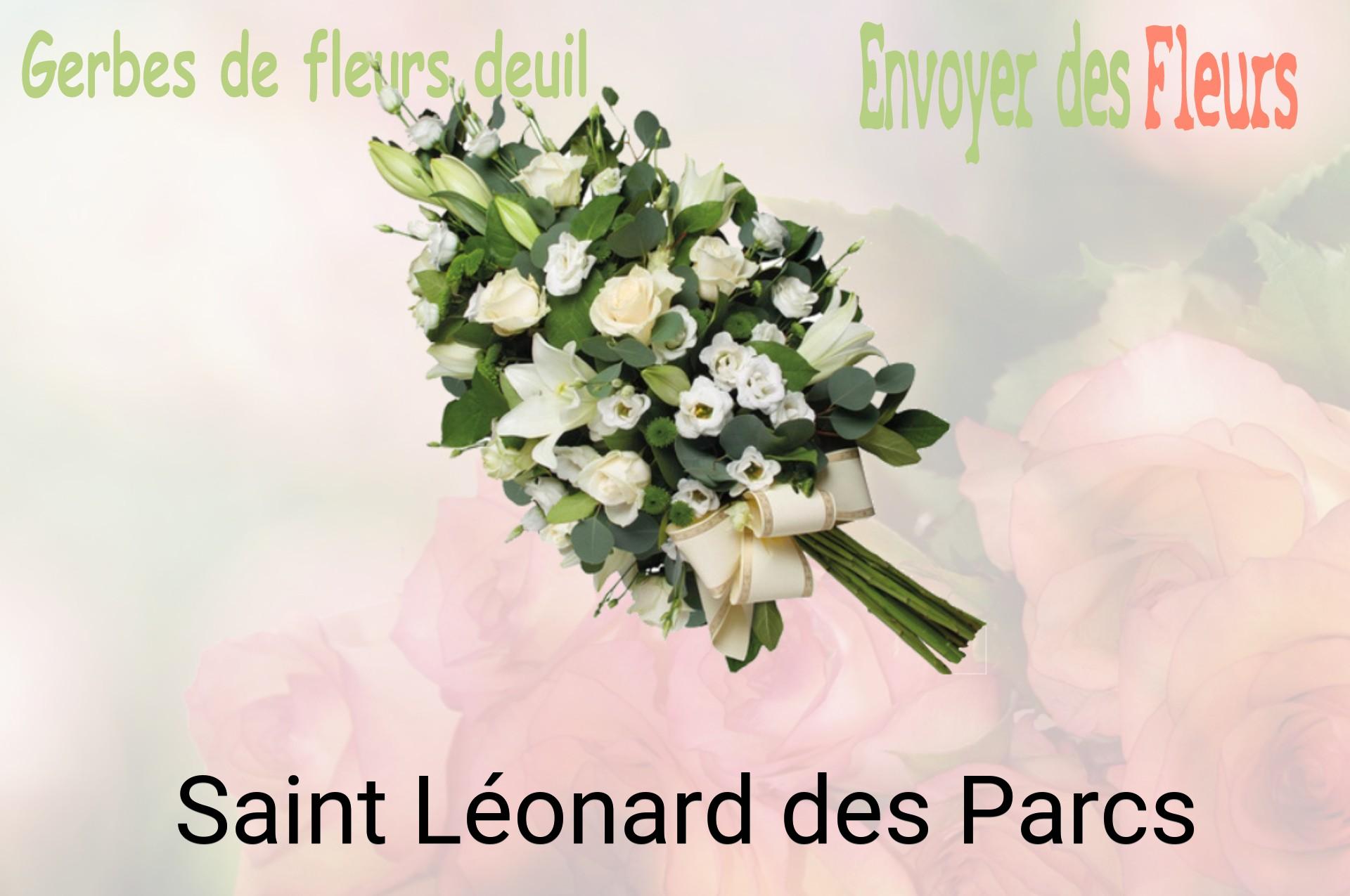 Gerbe de fleurs de deuil livrée à Saint-Léonard-des-Parcs